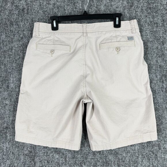 OCEAN + COAST SHORTS MENS 34‎ BEIGE CHINO FISHING PERFORMANCE STRETCH RIPSTOP - Picture 2 of 9